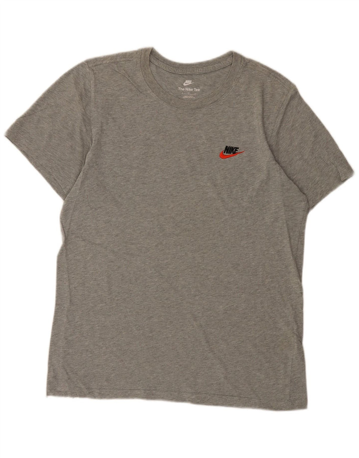 Camiseta Nike Hombre Top Small Gris Algodón