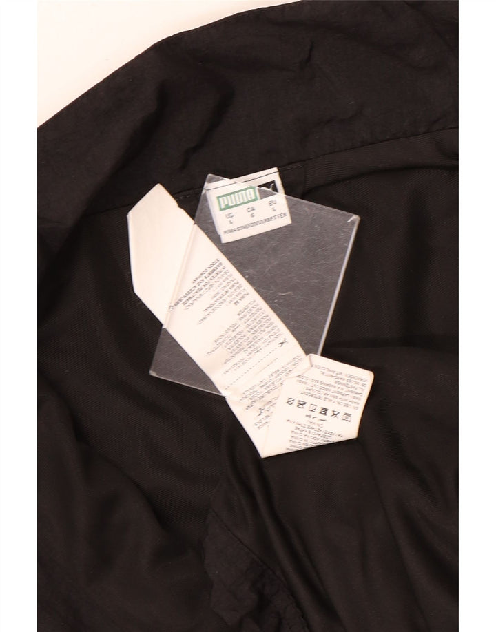 PUMA Chaqueta de chándal extragrande con gráfico corto para mujer UK 40 Grande Negro