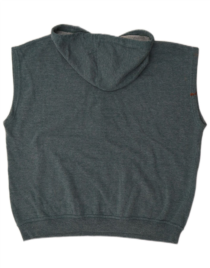 DIADORA Jersey con capucha sin mangas para hombre Large Azul Algodón