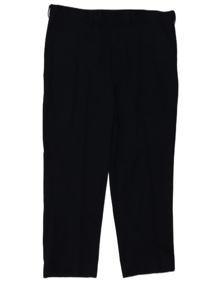 Dickies Pantalón de traje recto para hombre W40 L28 Azul marino Poliéster clásico