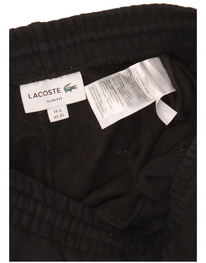 LACOSTE Pantalón de chándal slim fit para hombre Joggers Talla 2 XS Algodón negro