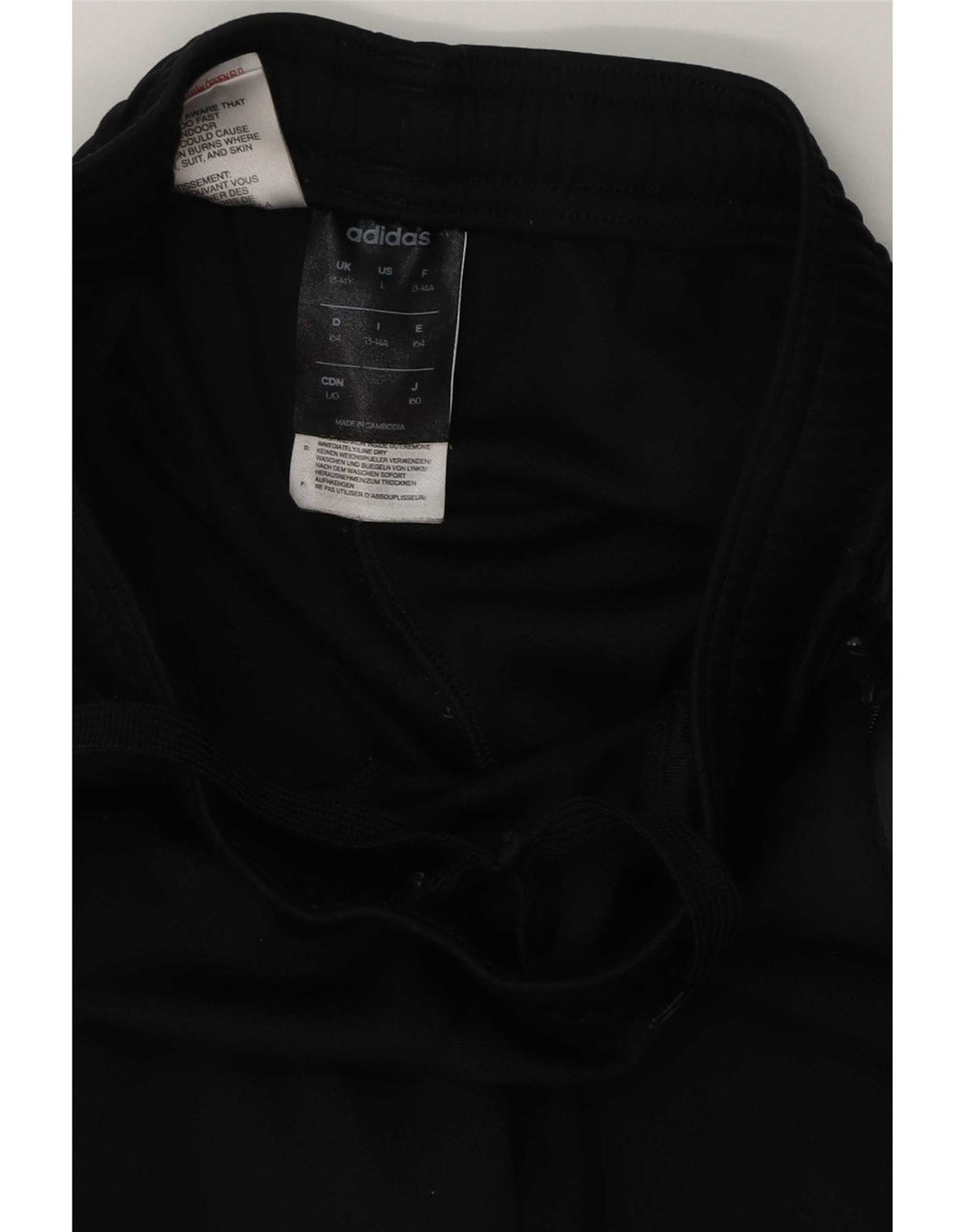 Adidas Pantalones de chándal Climalite para niño 13-14 años Negro Poliéster