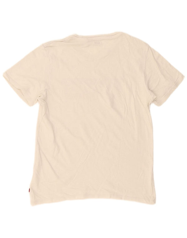 Levi's Camiseta con gráfico extragrande para mujer UK 10 Small White