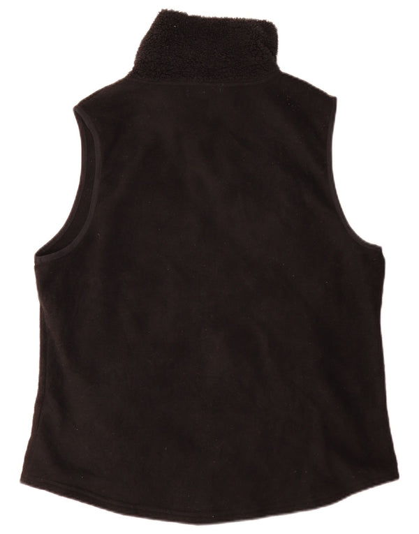 Chaps Chaleco polar para mujer UK 18 XL Poliéster negro