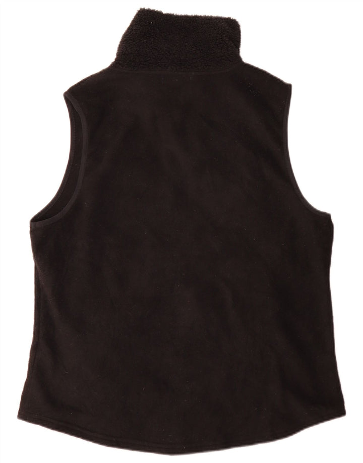 Chaps Chaleco polar para mujer UK 18 XL Poliéster negro