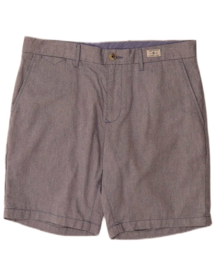 Tommy Hilfiger Pantalones cortos chinos regulares para hombre W34 Algodón azul grande