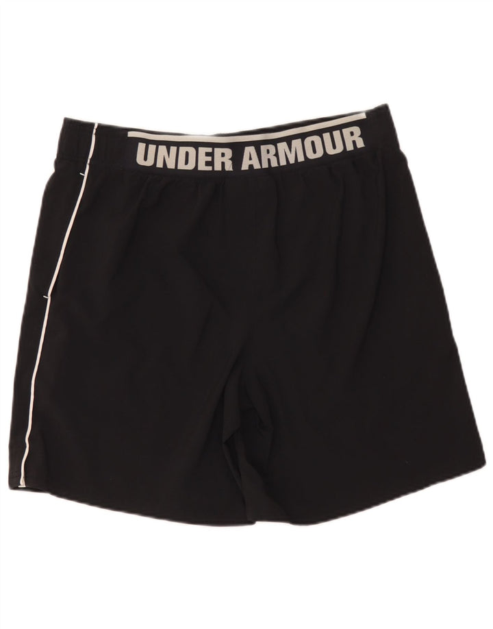 Under Armour Pantalones cortos deportivos con gráficos para hombre Poliéster negro mediano
