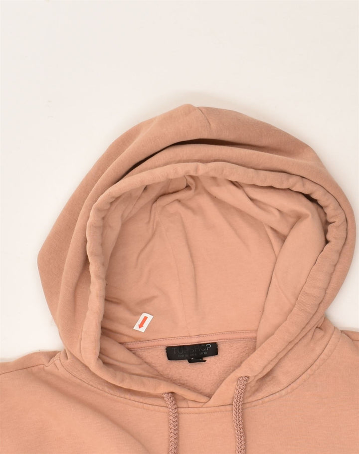 TOPSHOP Womens Oversized Hoodie Jumper UK 10 Small  Beige | Vintage Topshop | Thrift | Second-Hand Topshop | Used Clothing | Messina Hembry 