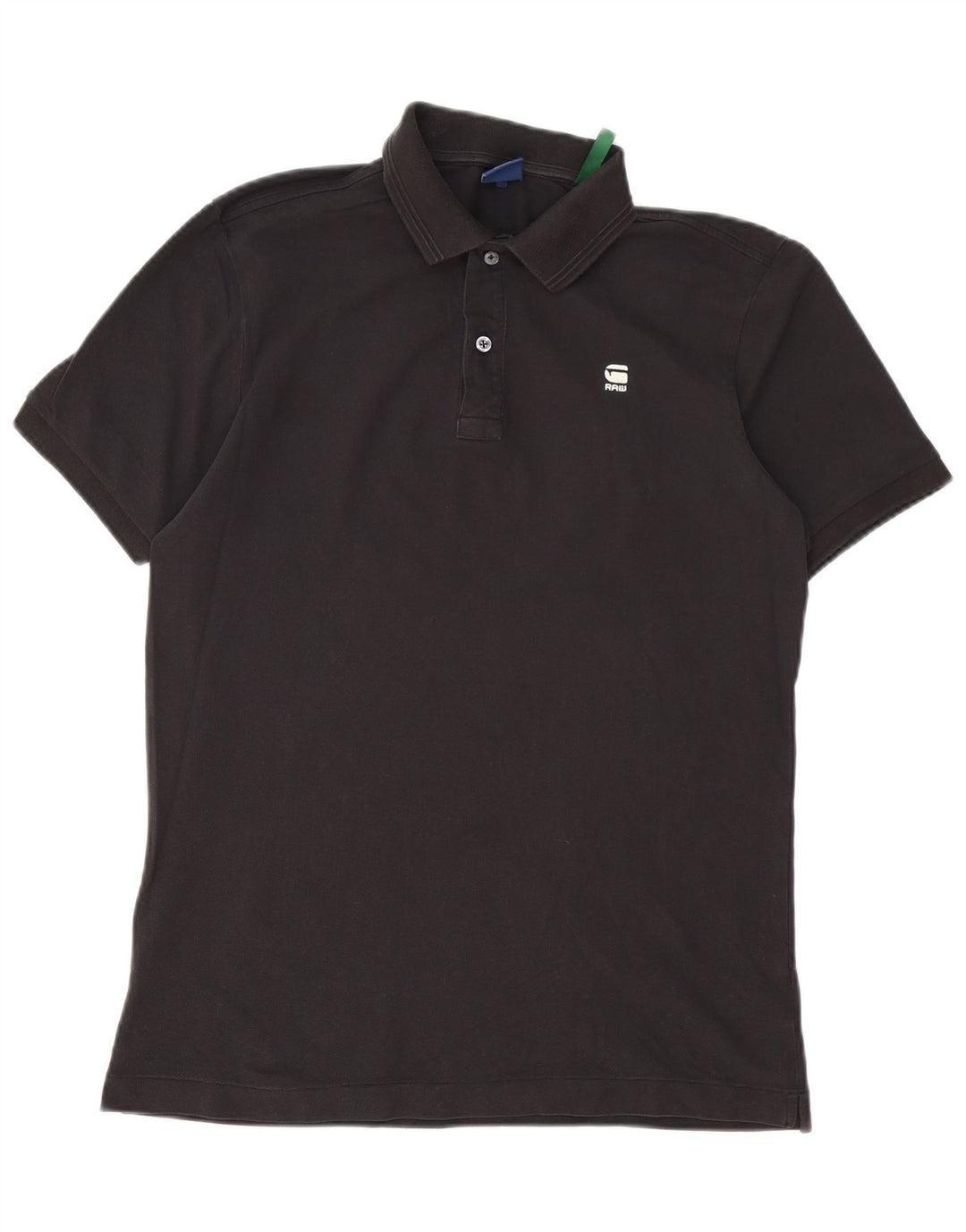 G-Star Polo para hombre de algodón negro mediano