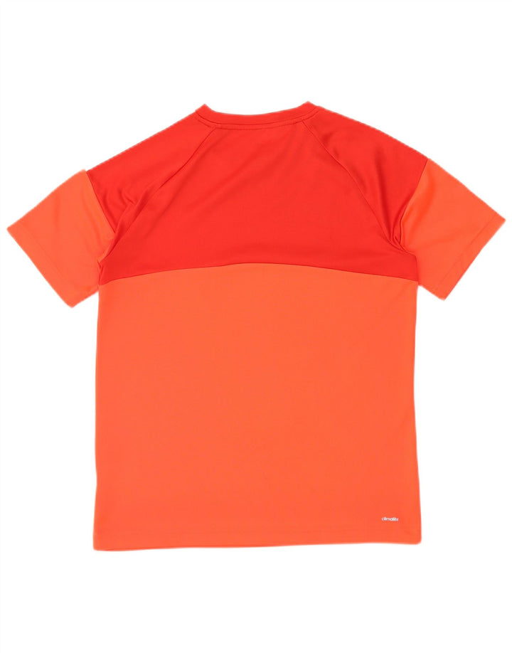 ADIDAS Camiseta Climalite para niño 15-16 años Naranja Colorblock Poliéster