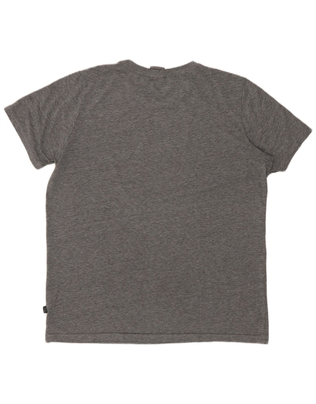 PUMA Camiseta gráfica para hombre Top de algodón moteado gris medio