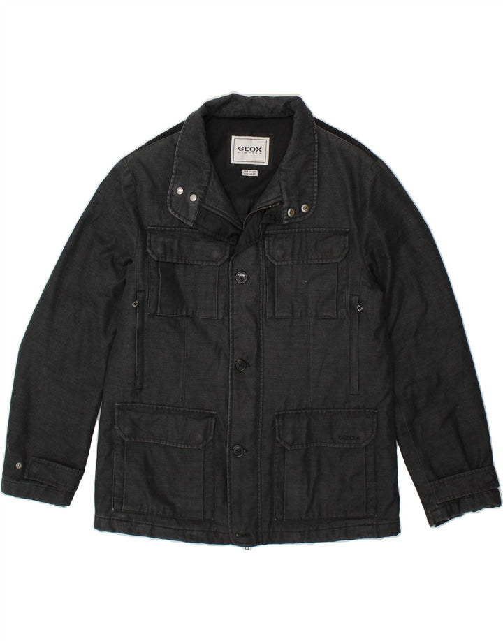GEOX Abrigo Respira para hombre UK 44 2XL Gris Poliéster