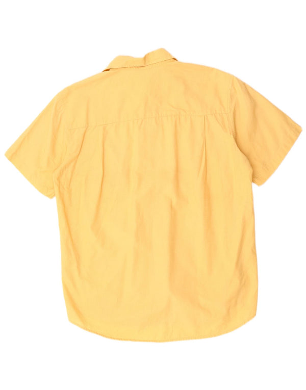 LEVI'S Camisa De Manga Corta De Algodón A Cuadros Amarillo Medio Hombre