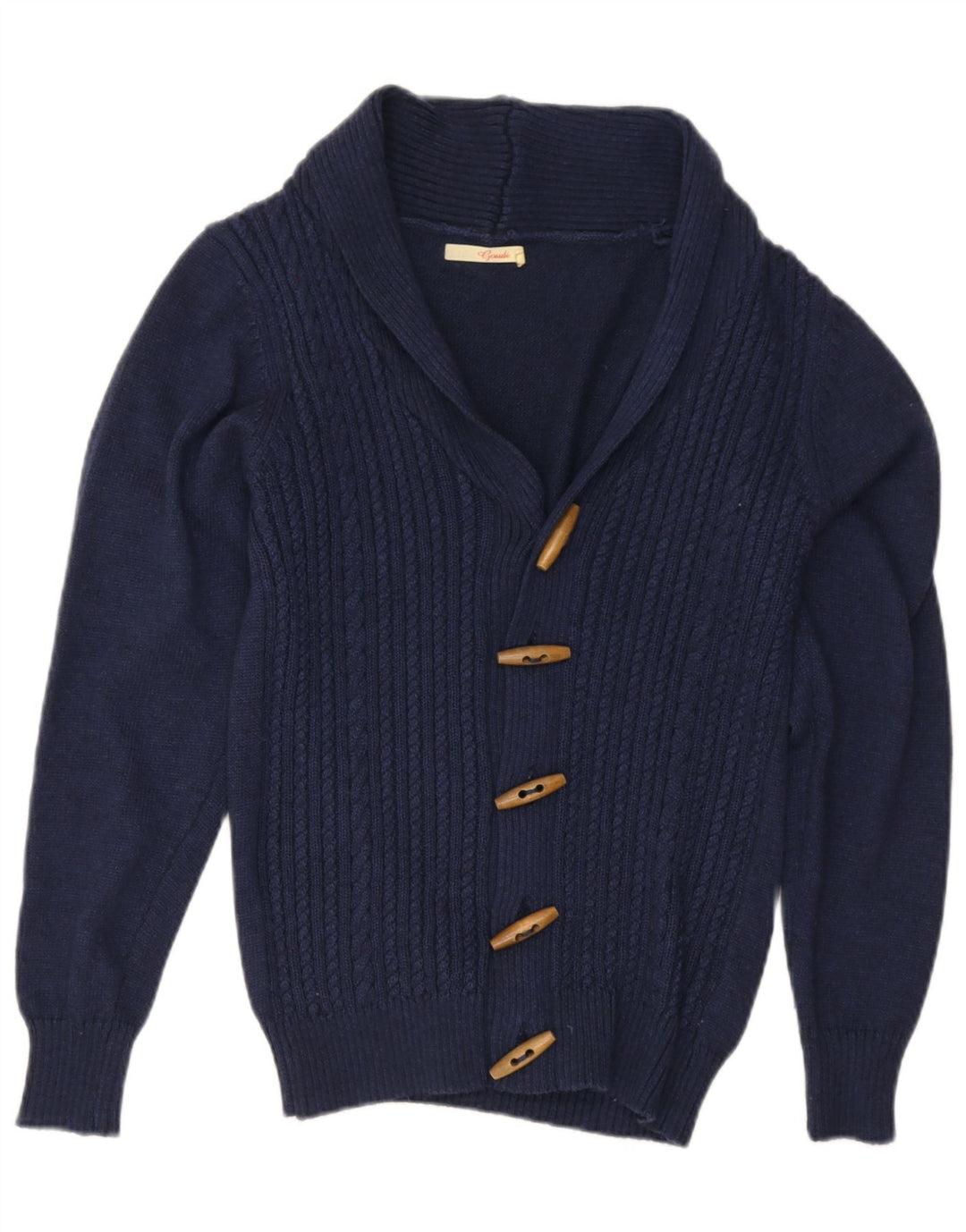 Gaudí - Cárdigan para mujer, talla 40, talla grande, lana azul marino