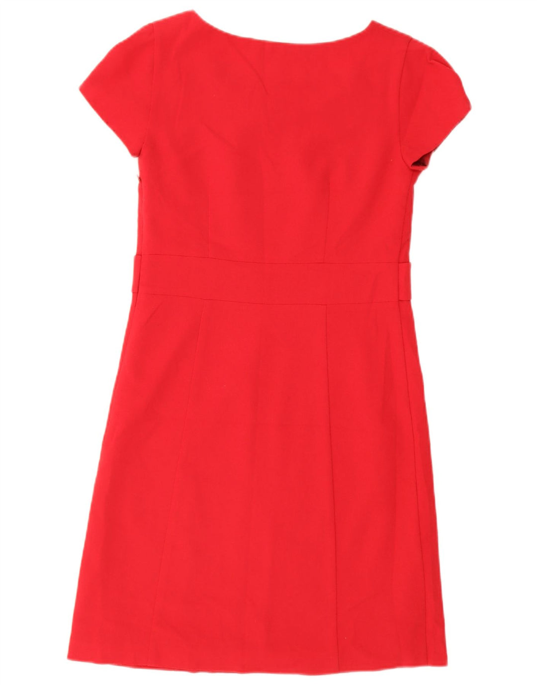 Laura Ashley Vestido acampanado para mujer UK 8 Pequeño Poliéster rojo