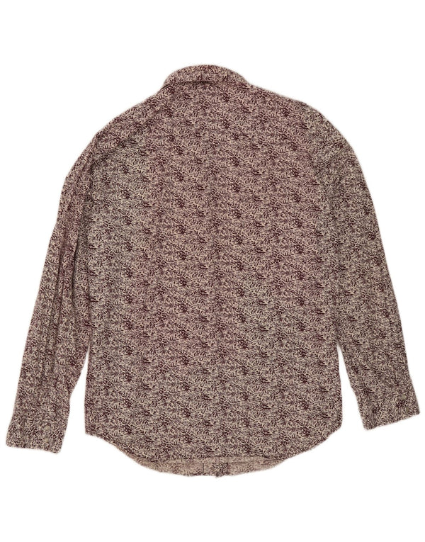 Camisa Levi's Hombre Algodón Floral Burdeos Medio