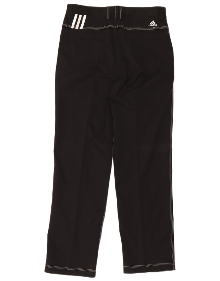 Adidas Pantalón chino recto Climacool para hombre W34 L32 Poliéster negro