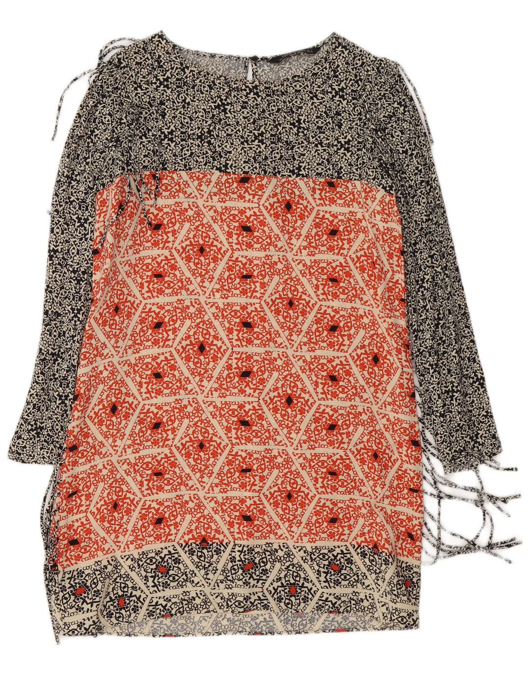 ZARA Vestido tubo extragrande para mujer UK 40 Small Multicolor