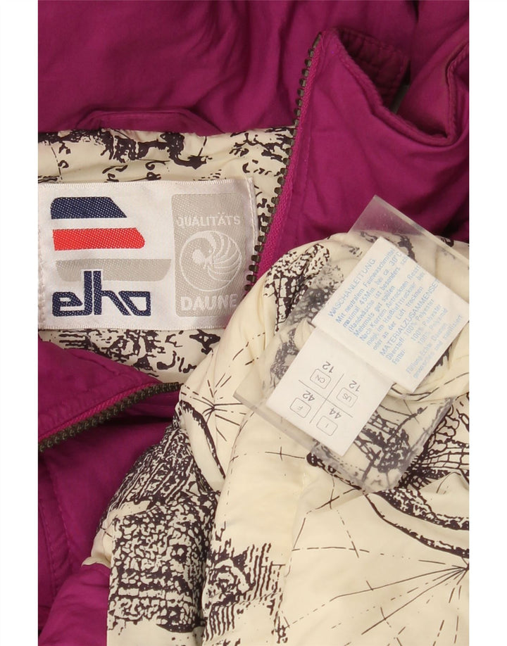 Chaqueta acolchada extragrande con capucha para mujer Elho EU 42 Poliéster morado grande