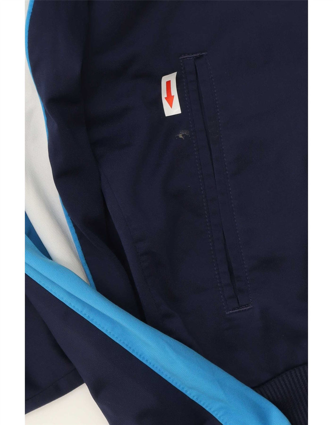 Puma Chaqueta de chándal para hombre con diseño color block en azul marino mediano