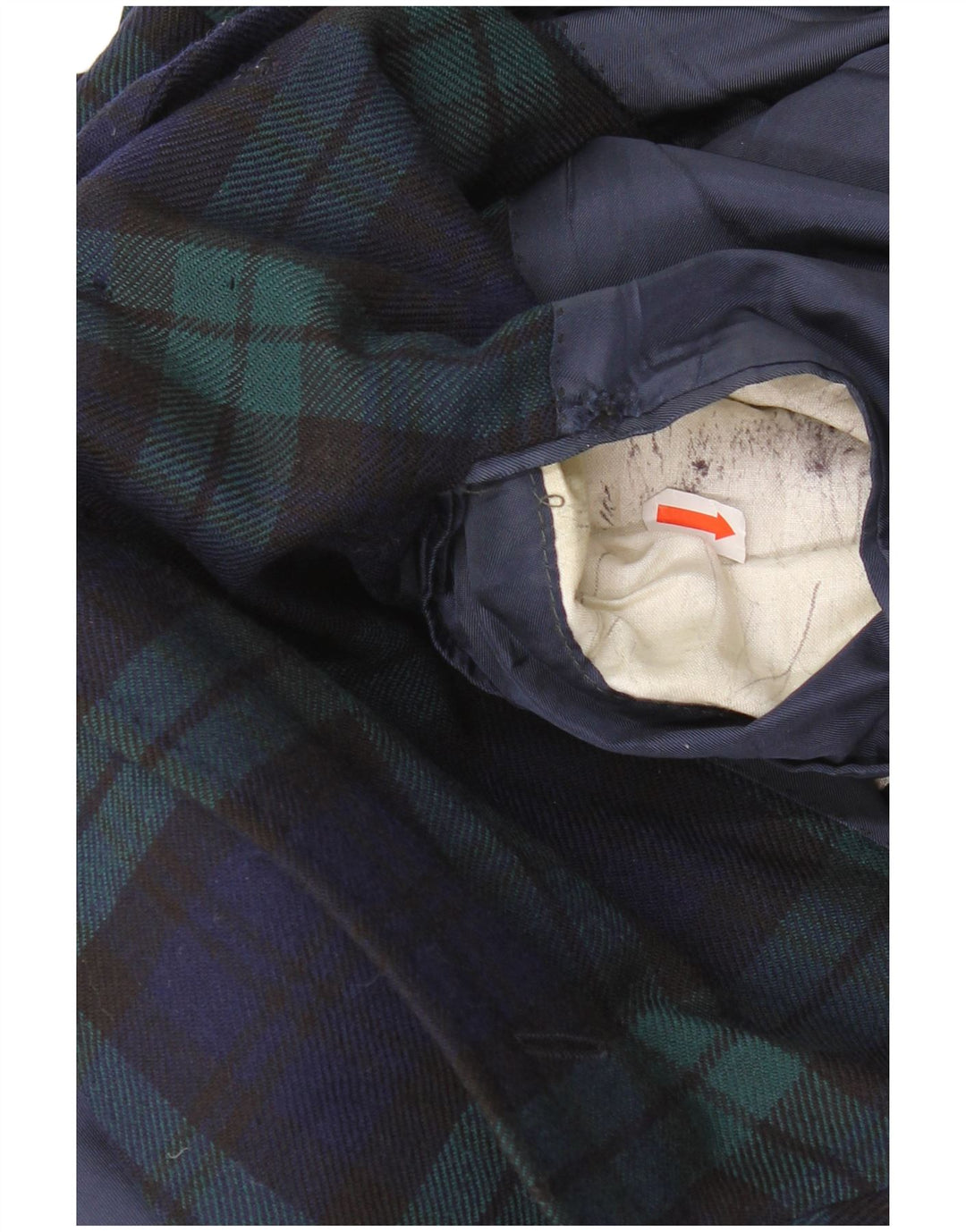 AQUASCUTUM Chaqueta tipo blazer de 3 botones para hombre UK 40 Large Navy Blue Check