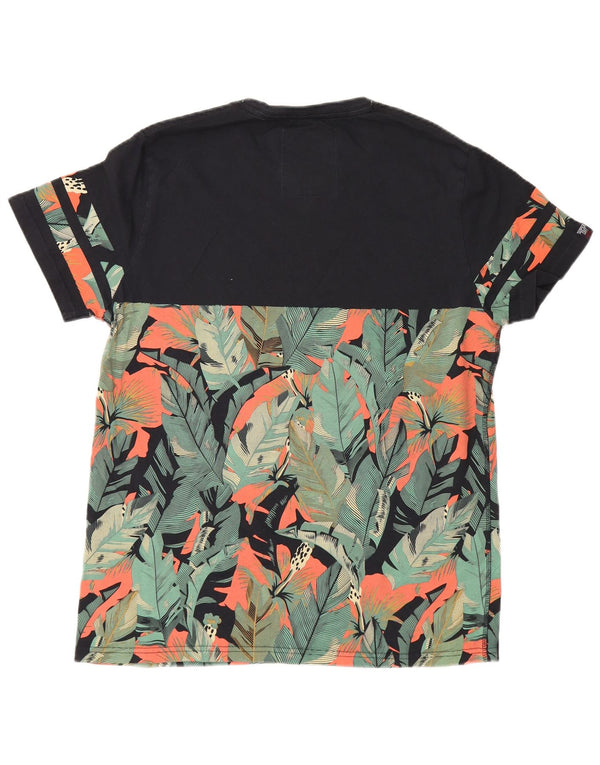 Superdry Camiseta con gráfico California para hombre, talla 2XL, algodón floral negro