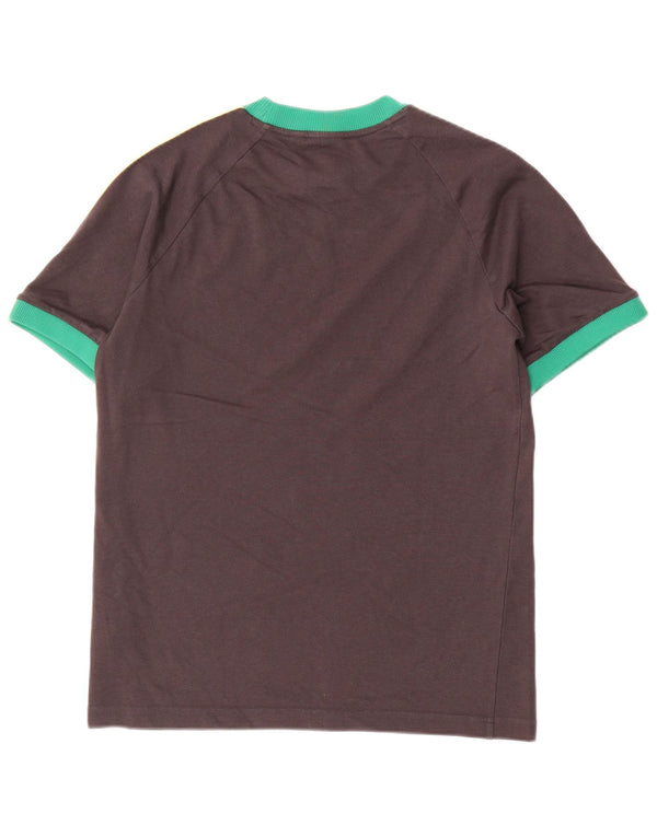 Adidas Hombre Jamaica Camiseta Top Algodón Colorblock Gris Medio