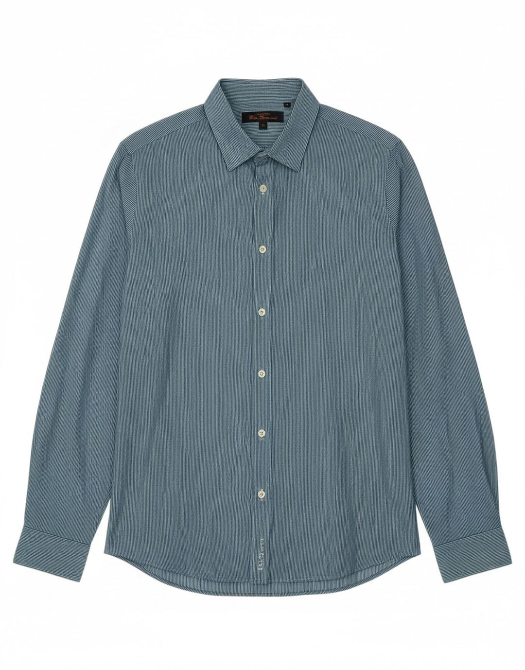 BEN SHERMAN Mens Shirt Medium Blue Pinstripe Cotton Vintage Ben Sherman and Second-Hand Ben Sherman from Messina Hembry 