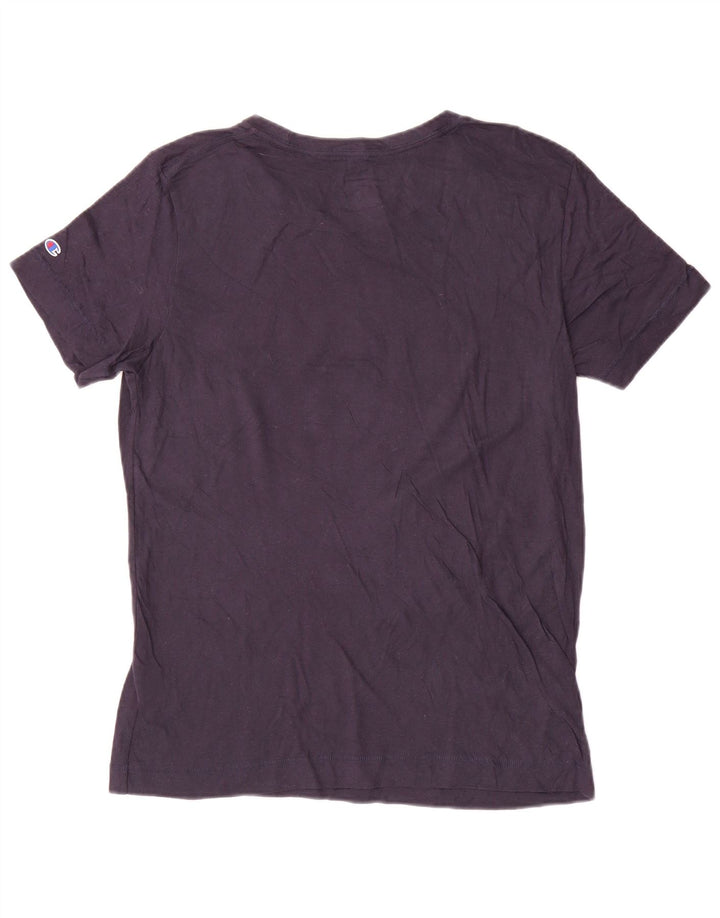 Champion Notre Dame Graphic Camiseta para Mujer UK 40 Grande Azul Marino Algodón