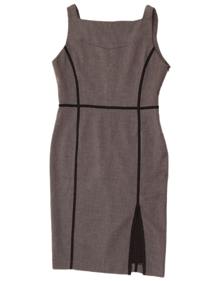 Zara Vestido tubo sin mangas para mujer UK 44 Poliéster gris grande