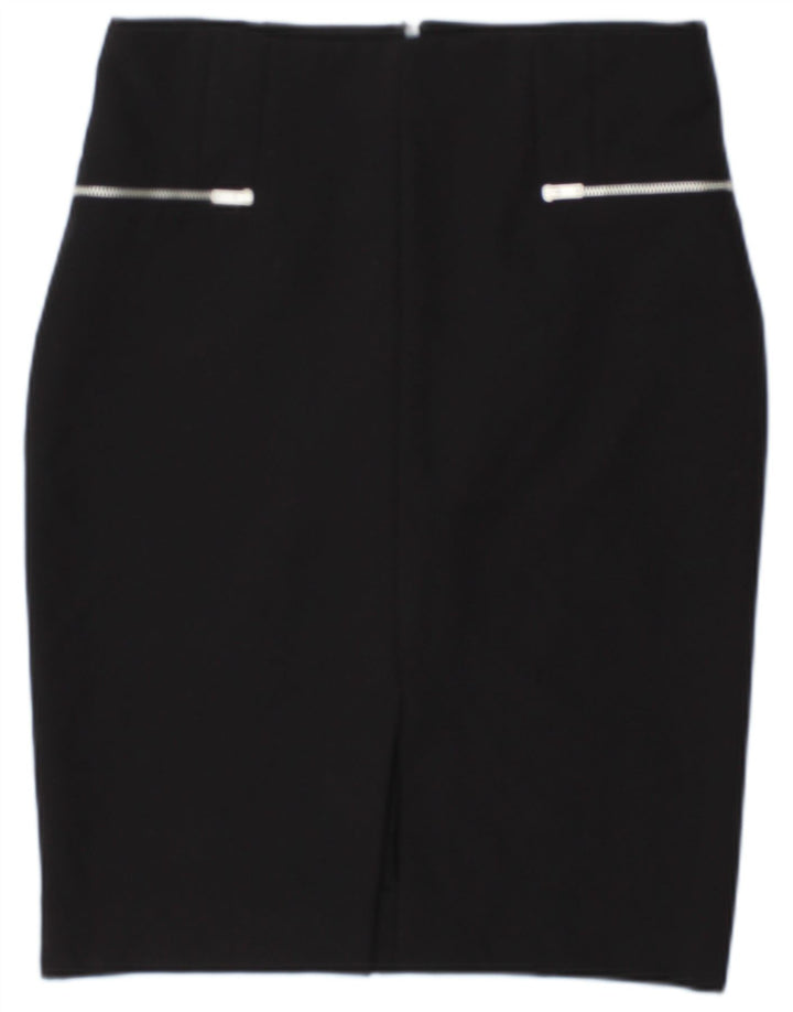 Falda Lápiz Zara Mujer Mediana W28 Negro