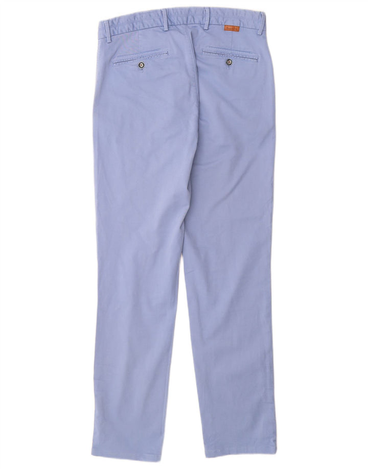MASSIMO DUTTI Pantalón chino slim fit para hombre EU 38 Small W30 L30 Azul
