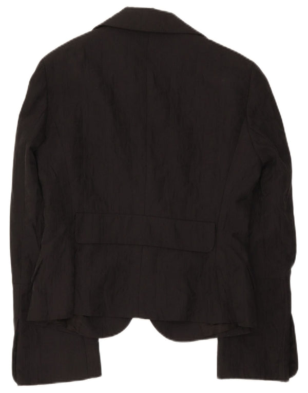 Max & Co. Chaqueta tipo blazer de 2 botones para mujer UK 44 Grande Algodón negro