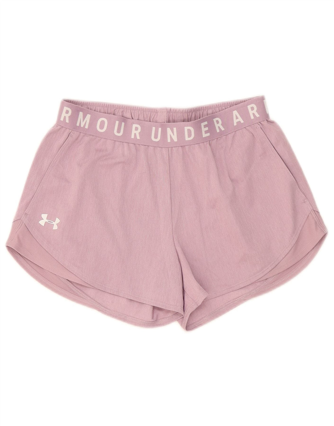 Under Armour Pantalones cortos deportivos gráficos para mujer Reino Unido 10 Pequeño poliéster rosa