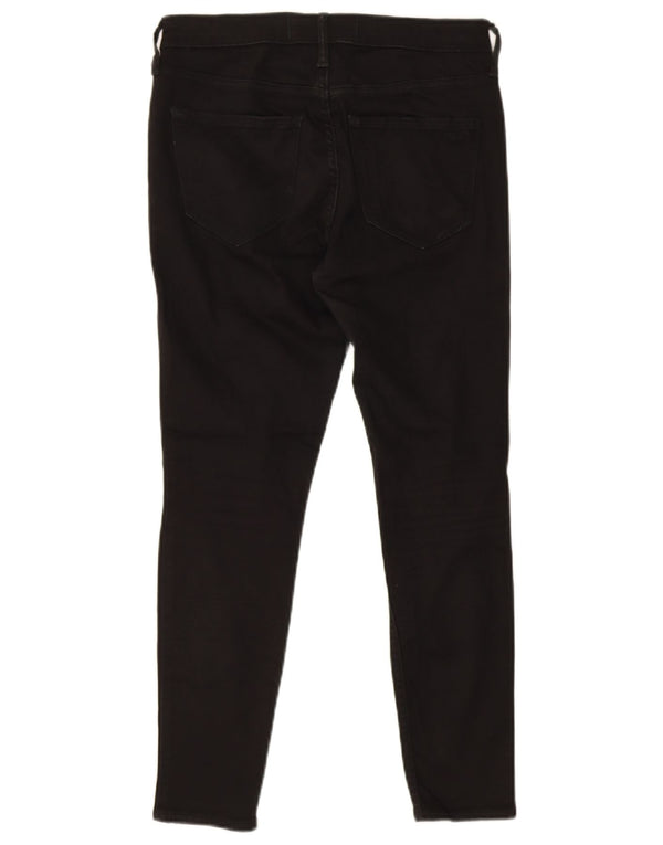 Hollister Jeans Ajustados de Talle Alto para Mujer US 7 Medium W28 L26 Algodón Negro