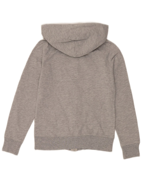 Gap Sudadera con capucha y cremallera gráfica para mujer UK 6 XS Algodón gris