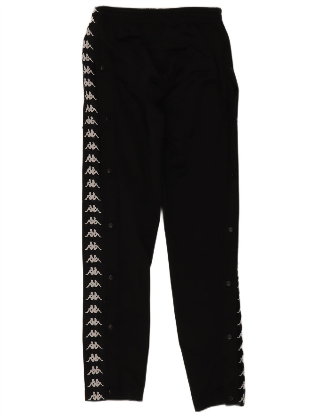 Kappa Hombre Pantalones De Chándal Gráfico Pequeño Negro