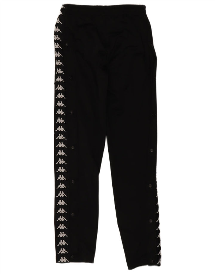 Kappa Hombre Pantalones De Chándal Gráfico Pequeño Negro