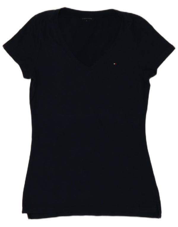 TOMMY HILFIGER Camiseta para mujer Top UK 12 Medium Azul marino Algodón