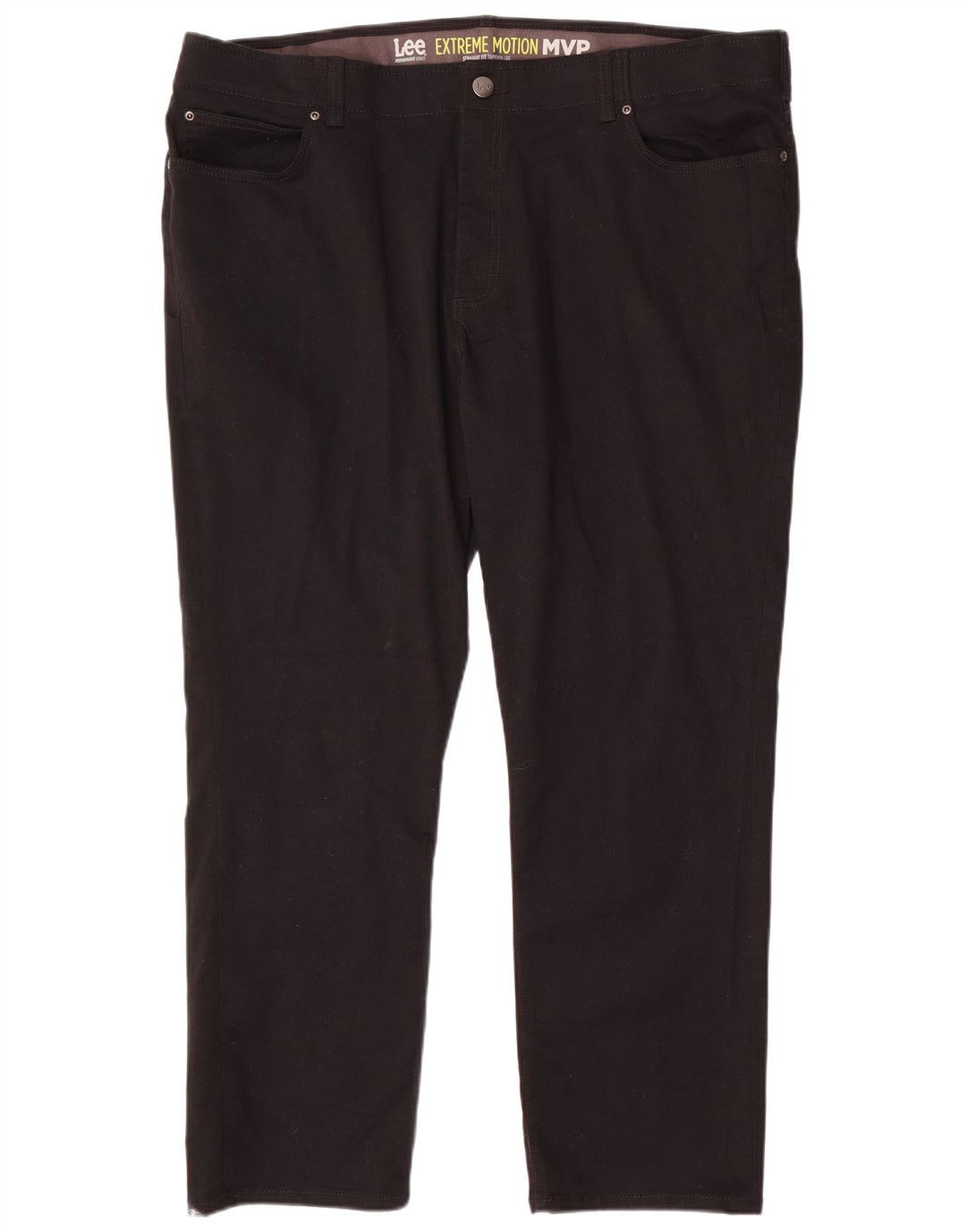 LEE Pantalones casuales rectos cónicos Extreme Motion para hombre W46 L30 Negro