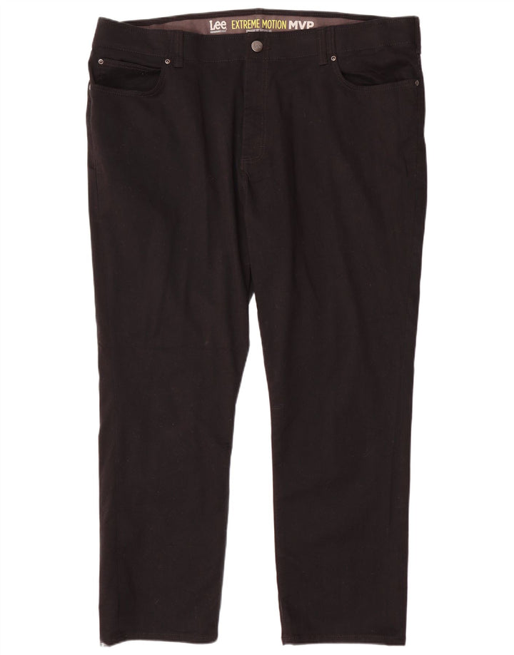LEE Pantalones casuales rectos cónicos Extreme Motion para hombre W46 L30 Negro