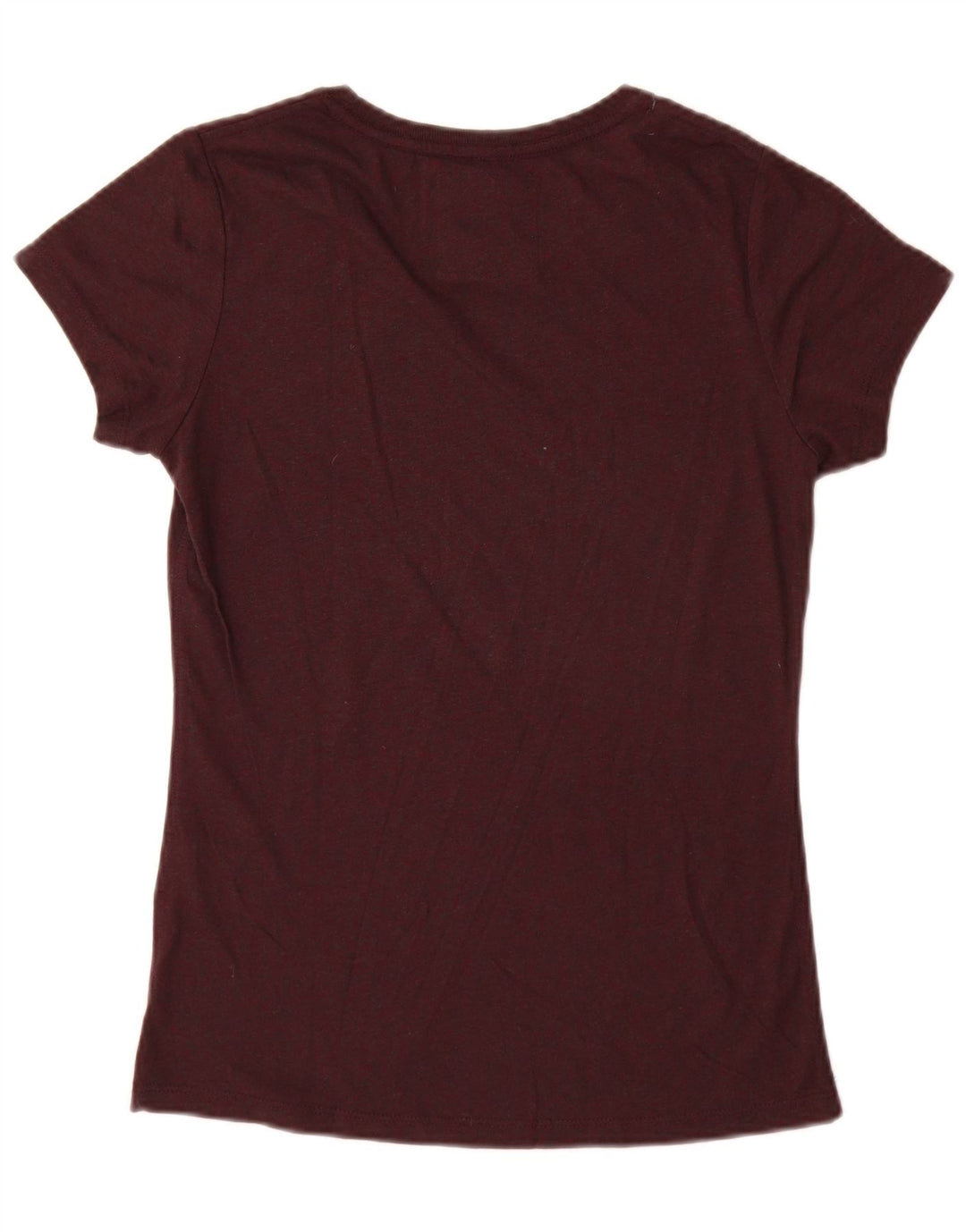 Superdry Mujer Camiseta Gráfica Top UK 40 Medio Granate Poliéster