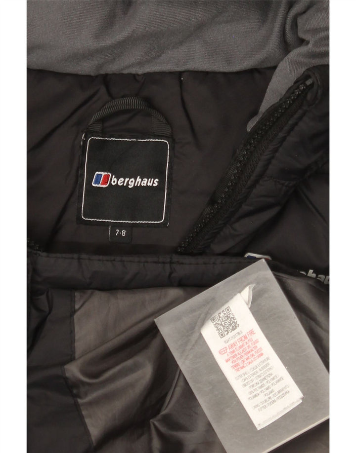 BERGHAUS Chaqueta acolchada con capucha para niño 7-8 años Negro Poliamida