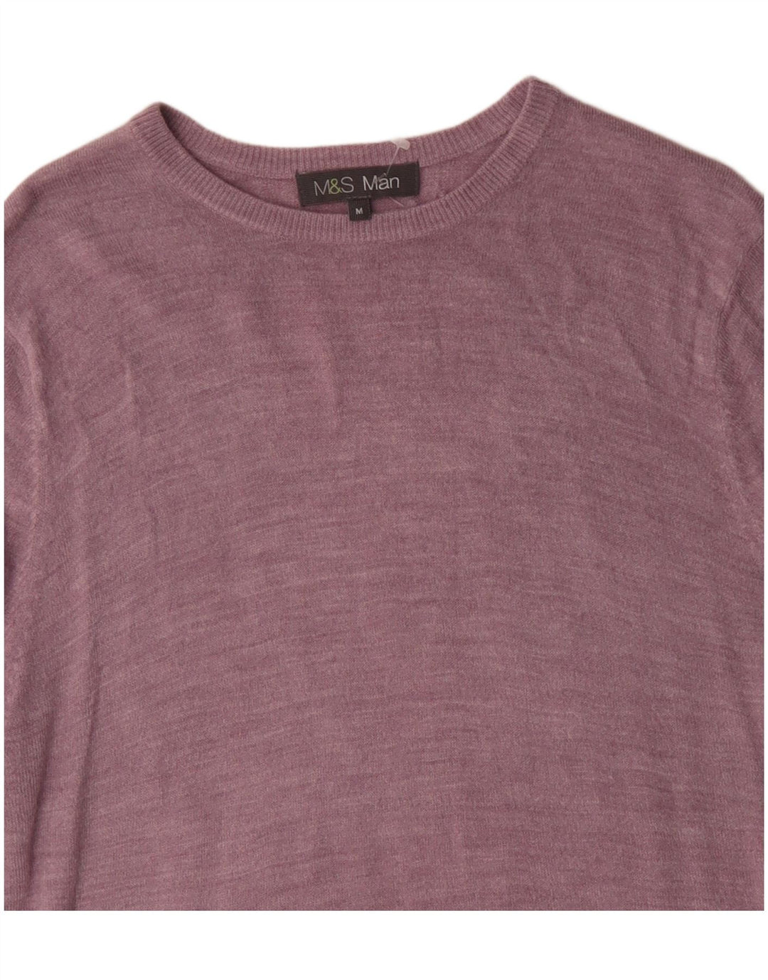 MARKS & SPENCER Jersey con Cuello Barco para Hombre Acrílico Rosa Medio