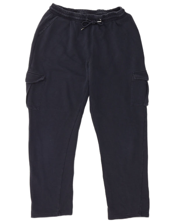 Cotton Traders Pantalones de chándal cargo para hombre XL Azul marino