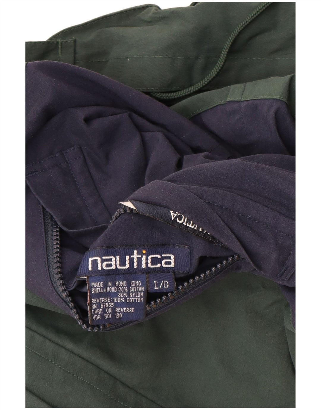 Nautica Chaqueta reversible para hombre UK 40 Large Algodón multicolor con bloques de color