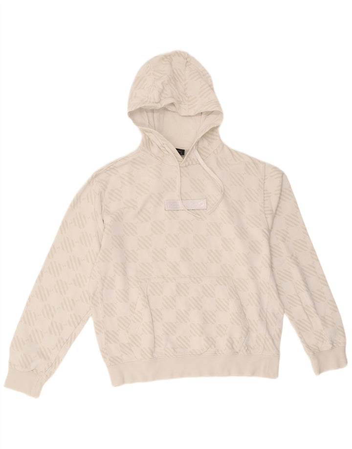 Nike Jersey con capucha extragrande para mujer Reino Unido 14 Algodón geométrico blanco mediano