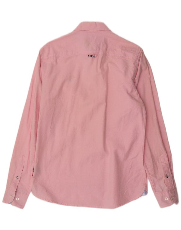Crew Clothing Camisa ajustada para hombre Algodón rosa pequeño