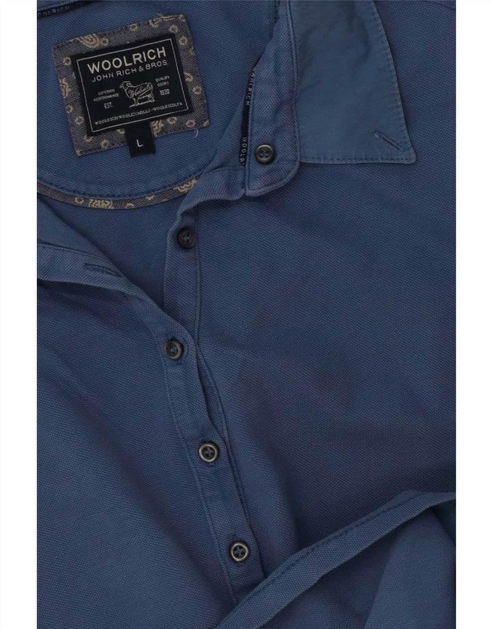 Woolrich Polo para mujer UK 46 Grande Azul