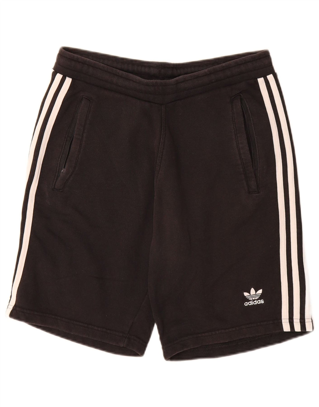 Adidas - Pantalones cortos deportivos para hombre, algodón negro mediano